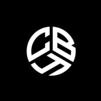 design de logotipo de carta cby em fundo branco. cby conceito de logotipo de letra de iniciais criativas. design de letra cby. vetor