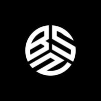 design de logotipo de letra bsz em fundo branco. conceito de logotipo de letra de iniciais criativas bsz. design de letra bsz. vetor