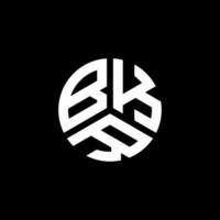 design de logotipo de carta bkr em fundo branco. conceito de logotipo de letra de iniciais criativas bkr. design de letra bkr. vetor