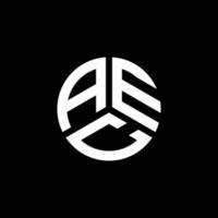 design de logotipo de carta aec em fundo branco. conceito de logotipo de letra de iniciais criativas aec. design de letras aec. vetor