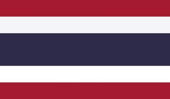 ilustração vetorial de fundo abstrato horizontal de bandeira da tailândia vetor