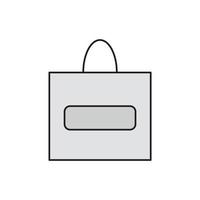 ícone de bolsa para apresentação de site de ícone de símbolo vetor