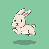 coelho coelho dos desenhos animados ovo de páscoa fundo bonito cartaz vetorial venda de animais desenho de personagem de ícone de animal de estimação vetor
