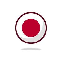 ícone da bandeira do japão vetor