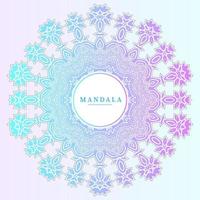 design de mandala gradiente de arte de linha elegante vetor