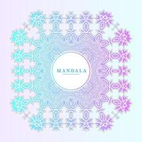 vetor de mandala gradiente de arte de linha linda