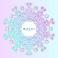 lindo vetor de mandala gradiente para design