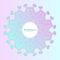 vetor de mandala gradiente de arte de linha linda