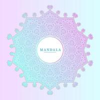 vetor de mandala gradiente de arte de linha para design