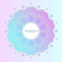 vetor de mandala gradiente para um belo design