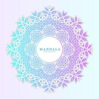 vetor de mandala gradiente de arte de linha para design