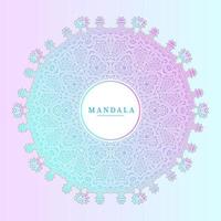 vetor de mandala gradiente de arte de linha para design