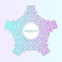 lindo vetor de mandala gradiente para design