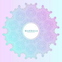 vetor de mandala gradiente de arte de linha linda