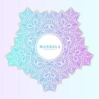 lindo vetor de mandala gradiente para design