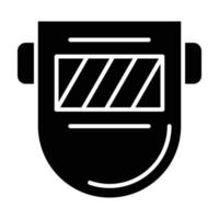 ícone de glifo de máscara de soldagem vetor