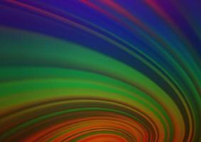 multicolor escuro, padrão de bokeh abstrato de vetor de arco-íris.