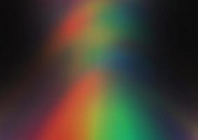 multicolor escuro, padrão de bokeh brilhante de vetor de arco-íris.
