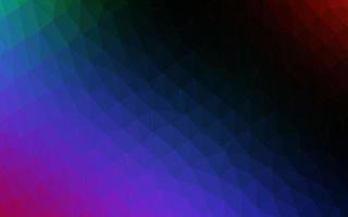 textura de triângulo embaçado de vetor de arco-íris multicolorido escuro.