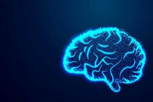 cérebro humano inteligência abstract blue design