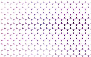 textura perfeita de vetor roxo claro em estilo triangular.