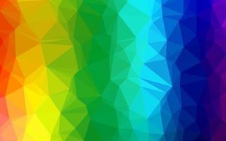 luz multicolor, fundo de mosaico abstrato de vetor de arco-íris.