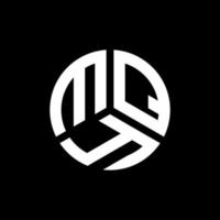 design de logotipo de letra mqy em fundo preto. conceito de logotipo de letra de iniciais criativas mqy. design de letra mqy. vetor