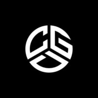 design de logotipo de carta cgd em fundo branco. conceito de logotipo de letra de iniciais criativas cgd. design de letra cgd. vetor