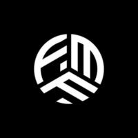 design de logotipo de carta fmf em fundo branco. conceito de logotipo de letra de iniciais criativas fmf. design de letras fmf. vetor