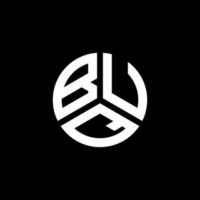 design de logotipo de letra buq em fundo branco. conceito de logotipo de letra de iniciais criativas buq. design de letra buq. vetor