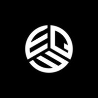 design de logotipo de letra eqw em fundo branco. conceito de logotipo de letra de iniciais criativas eqw. design de letra eqw. vetor