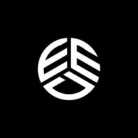 design de logotipo de carta eed em fundo branco. eed conceito de logotipo de letra de iniciais criativas. design de carta eed. vetor