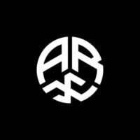 design de logotipo de carta arx em fundo branco. conceito de logotipo de letra de iniciais criativas arx. design de letra arx. vetor