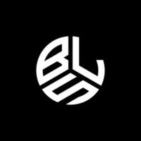 bls carta logotipo design em fundo branco. bls conceito de logotipo de letra de iniciais criativas. design de letra bls. vetor
