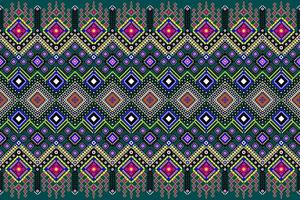 design de padrão oriental e tradição étnico geométrico sem costura para textura e plano de fundo. decoração de padrão de seda e tecido para tapetes, roupas, embrulhos e papel de parede vetor