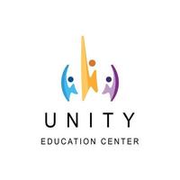 modelo de logotipo de pessoas de unidade
