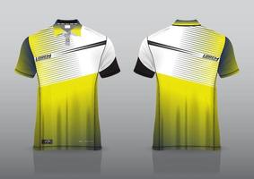 design de uniforme de camisa polo para esportes ao ar livre vetor