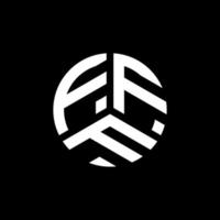 fff design de logotipo de carta em fundo branco. fff conceito de logotipo de letra de iniciais criativas. fff design de letras. vetor