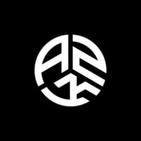 design de logotipo de carta azk em fundo branco. conceito de logotipo de letra de iniciais criativas azk. design de letra azk. vetor