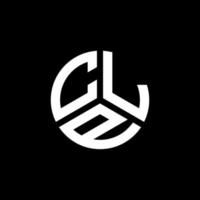 design de logotipo de carta clp em fundo branco. conceito de logotipo de carta de iniciais criativas clp. design de carta clp. vetor