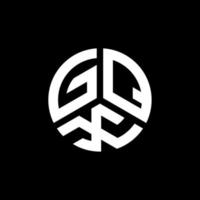 design de logotipo de carta gqx em fundo branco. conceito de logotipo de carta de iniciais criativas gqx. design de letra gqx. vetor