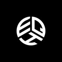 design de logotipo de letra eqh em fundo branco. conceito de logotipo de letra de iniciais criativas eqh. eqh design de letras. vetor