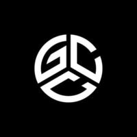 design de logotipo de carta gcc em fundo branco. conceito de logotipo de carta de iniciais criativas gcc. design de letra gcc. vetor