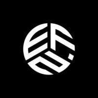 design de logotipo de carta efn em fundo branco. conceito de logotipo de carta de iniciais criativas efn. design de letras efn. vetor