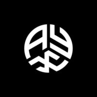 design de logotipo de carta ayx em fundo branco. conceito de logotipo de carta de iniciais criativas ayx. design de letra ayx. vetor