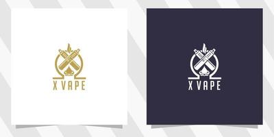 modelo de logotipo criativo de loja de vape vetor