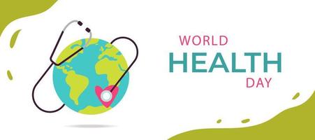 ilustração de design vetorial do dia mundial da saúde vetor
