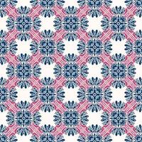 padrão geométrico azul, branco e rosa vetor