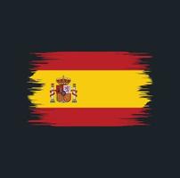 escova de bandeira da espanha vetor