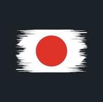 escova de bandeira do japão vetor